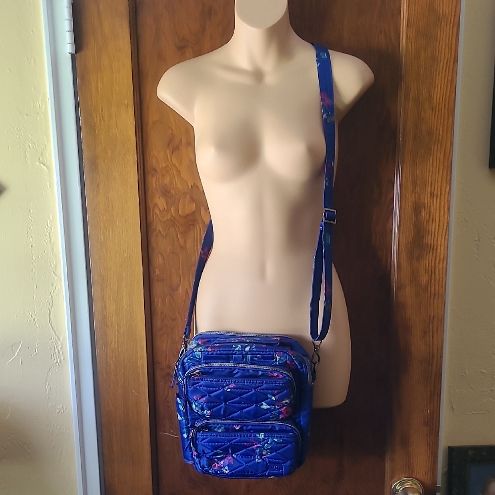 Lug Blue Floral Crossbody Bag